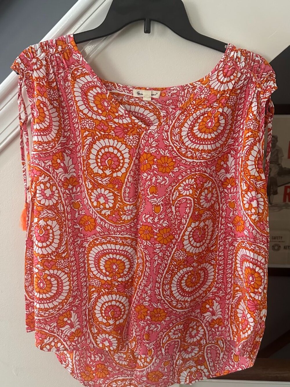 Grand & Greene Paisley Floral Blouse – Size XL